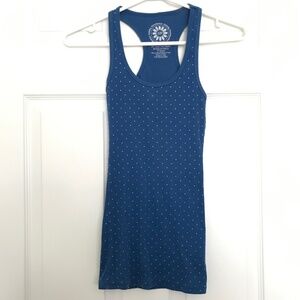 Y2K Streetwear Society Racerback Tank Top XS/XXS Fit Black White Polka Dots